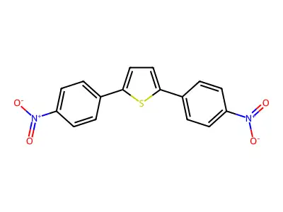 2,5-Bis(4-nitrophenyl)thiophene structure