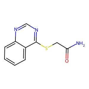 Acetamide, 2-(4-quinazolinylthio)- structure