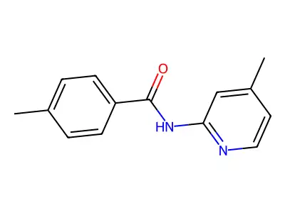 4-methyl-N-(4-methylpyridin-2-yl)benzamide structure