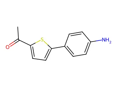 1-[5-(4-Aminophenyl)thiophen-2-yl]ethan-1-one structure