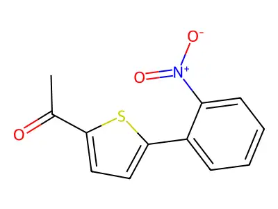 1-[5-(2-Nitrophenyl)thiophen-2-yl]ethan-1-one structure