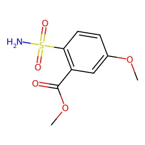 5-甲氧基-2-氨磺酰苯甲酸甲酯 structure