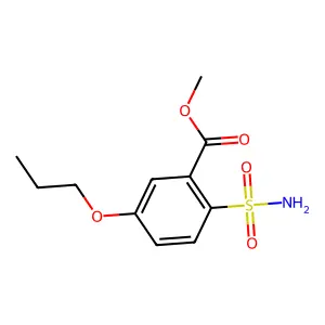 5-丙氧基-2-氨磺酰苯甲酸甲酯 structure