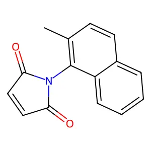N-(2-甲基-1-萘基)马来酰亚胺 structure