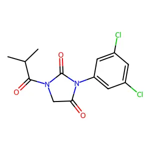 2,4-Imidazolidinedione, 3-(3,5-dichlorophenyl)-1-(2-methyl-1-oxopropyl)- structure