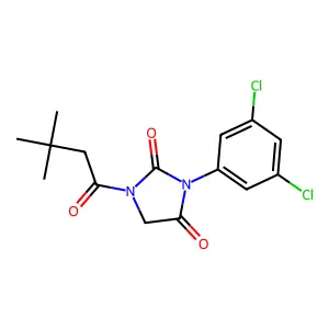 2,4-Imidazolidinedione, 3-(3,5-dichlorophenyl)-1-(3,3-dimethyl-1-oxobutyl)- structure