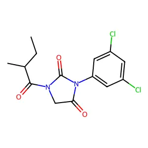 2,4-Imidazolidinedione, 3-(3,5-dichlorophenyl)-1-(2-methyl-1-oxobutyl)- structure