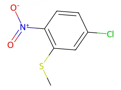 4-Chloro-2-(methylsulfanyl)-1-nitrobenzene structure