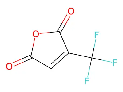 2-(Trifluoromethyl)maleic anhydride structure