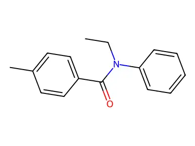 N-ethyl-4-methyl-N-phenylbenzamide structure