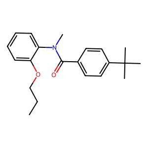 Benzamide, 4-(1,1-dimethylethyl)-N-methyl-N-(2-propoxyphenyl)- structure