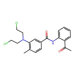 Benzanilide, 2'-acetyl-3-(bis(2-chloroethyl)amino)-4-methyl- structure