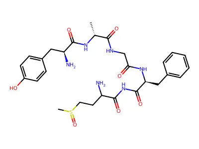 enkephalinamide-Met sulfoxide, Ala(2)- structure