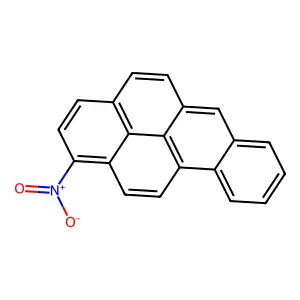 1-Nitrobenzo(a)pyrene structure
