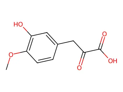 3-(3-Hydroxy-4-methoxyphenyl)-2-oxopropanoic acid structure