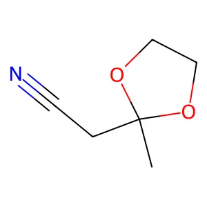 2-(2-methyl-1,3-dioxolan-2-yl)acetonitrile structure
