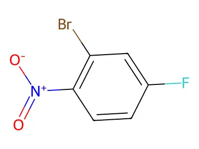 2-Bromo-4-fluoro-1-nitrobenzene structure