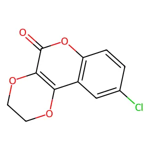 9-Chloro-2,3-dihydro-[1,4]dioxino[2,3-c]chromen-5-one structure