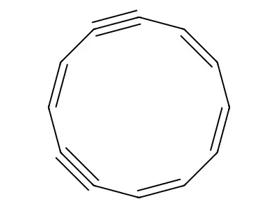 Cyclododeca-1,3,5,9-tetraen-7,11-diyne structure