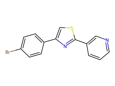 4-(4-Bromophenyl)-2-pyridin-3-yl-1,3-thiazole structure