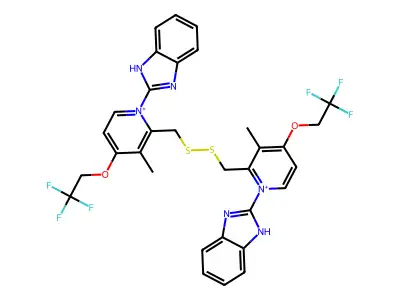 Lansoprazole disulfide active metabolite structure