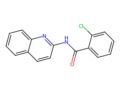2-chloro-N-quinolin-2-ylbenzamide structure
