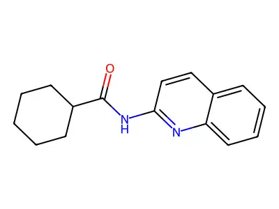 N-(2-quinolinyl)cyclohexanecarboxamide structure