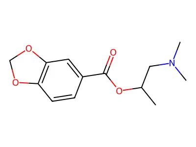 1-(Dimethylamino)propan-2-yl 1,3-benzodioxole-5-carboxylate structure