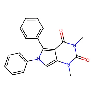 1,3-Dimethyl-5,6-diphenylpyrrolo[3,4-d]pyrimidine-2,4-dione structure