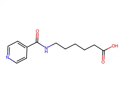 6-(Isonicotinoylamino)hexanoic acid structure