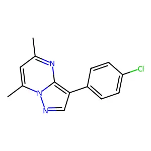 3-(4-Chlorophenyl)-5,7-dimethylpyrazolo[1,5-a]pyrimidine structure
