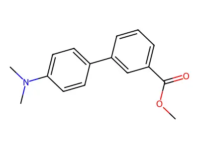 Methyl 4'-(dimethylamino)-[1,1'-biphenyl]-3-carboxylate structure
