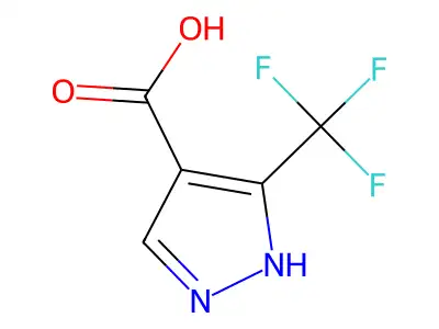 3-(Trifluoromethyl)-1H-pyrazole-4-carboxylic acid structure