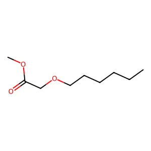 Methyl 2-hexoxyacetate structure