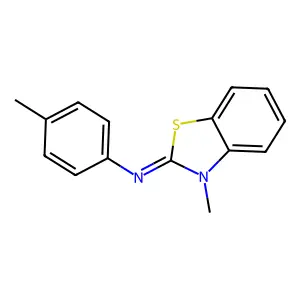 3-Methyl-2-p-tolylimino-benzothiazoline structure