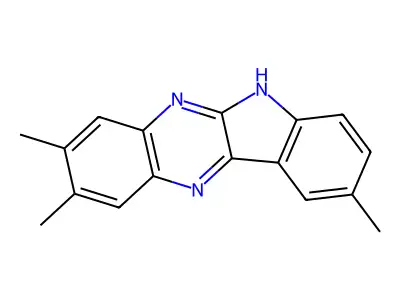 2,3,9-Trimethyl-6H-indolo(2,3-b)quinoxaline structure