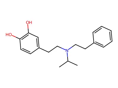 Pyrocatechol, 4-(2-(N-isopropylphenethylamino)ethyl)- structure