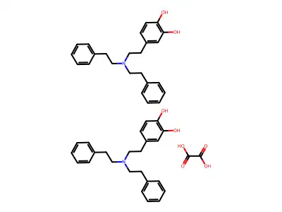 Pyrocatechol, 4-(2-(N,N-diphenethylamino)ethyl)-, oxalate (2:1) structure