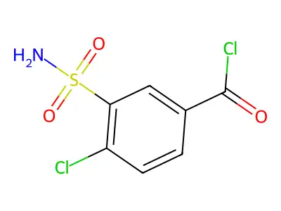 3-(Aminosulfonyl)-4-chlorobenzoyl chloride structure