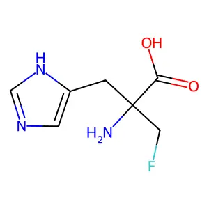 Alpha-Fluoromethylhistidine structure
