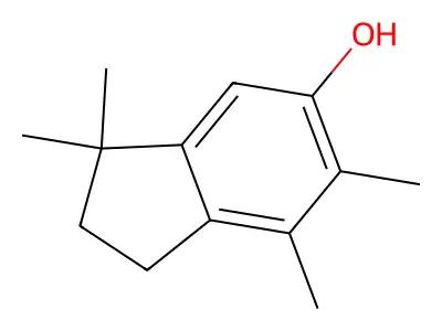 3,3,6,7-Tetramethylindan-5-ol structure