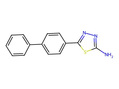 5-(4-Phenylphenyl)-1,3,4-thiadiazol-2-amine structure