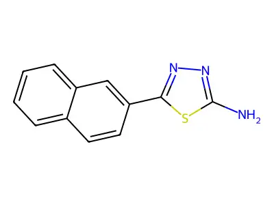 2-Amino-5-(2-naphthyl)-1,3,4-thiadiazole structure