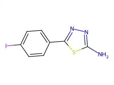 5-(4-Iodophenyl)-1,3,4-thiadiazol-2-amine structure