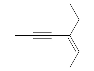 Hexa-2-yn-4-ene, 4-ethyl-, (Z)- structure