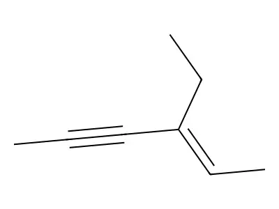 Hexa-2-yn-4-ene, 4-ethyl-, (E)- structure