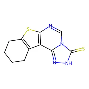 7,8,9,10-Tetrahydro-2H-6-thia-1,2,3a,5-tetraaza-cyclopenta[c]fluorene-3-thione structure