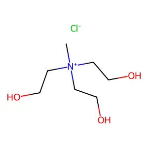 三(2-羟乙基)甲基氯化铵 structure