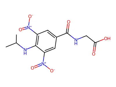 2-[[3,5-dinitro-4-(propan-2-ylamino)benzoyl]amino]acetic Acid structure