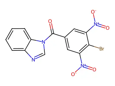 (1H-Benzimidazol-1-yl)(4-bromo-3,5-dinitrophenyl)methanone structure